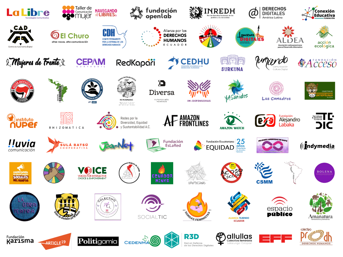 Logos de las organizaciones firmantes
